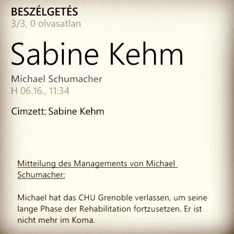 Schumacher Press Release