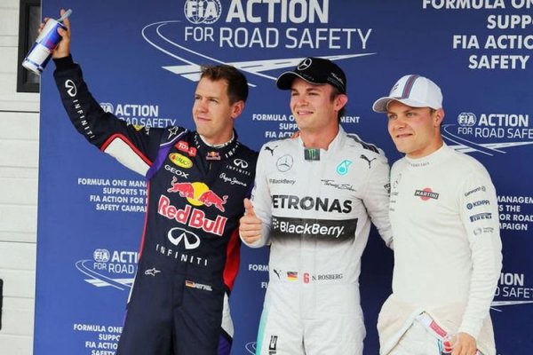 Rosberg-Vettel-Bottas F1 GP-Ungarn-26-Juli-2014