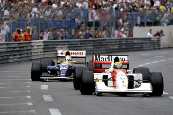 Mansell Monacóban is gyorsabb volt, mint Senna, de a rutinos brazil kivédekezte az utolsó körökben az angol támadásait